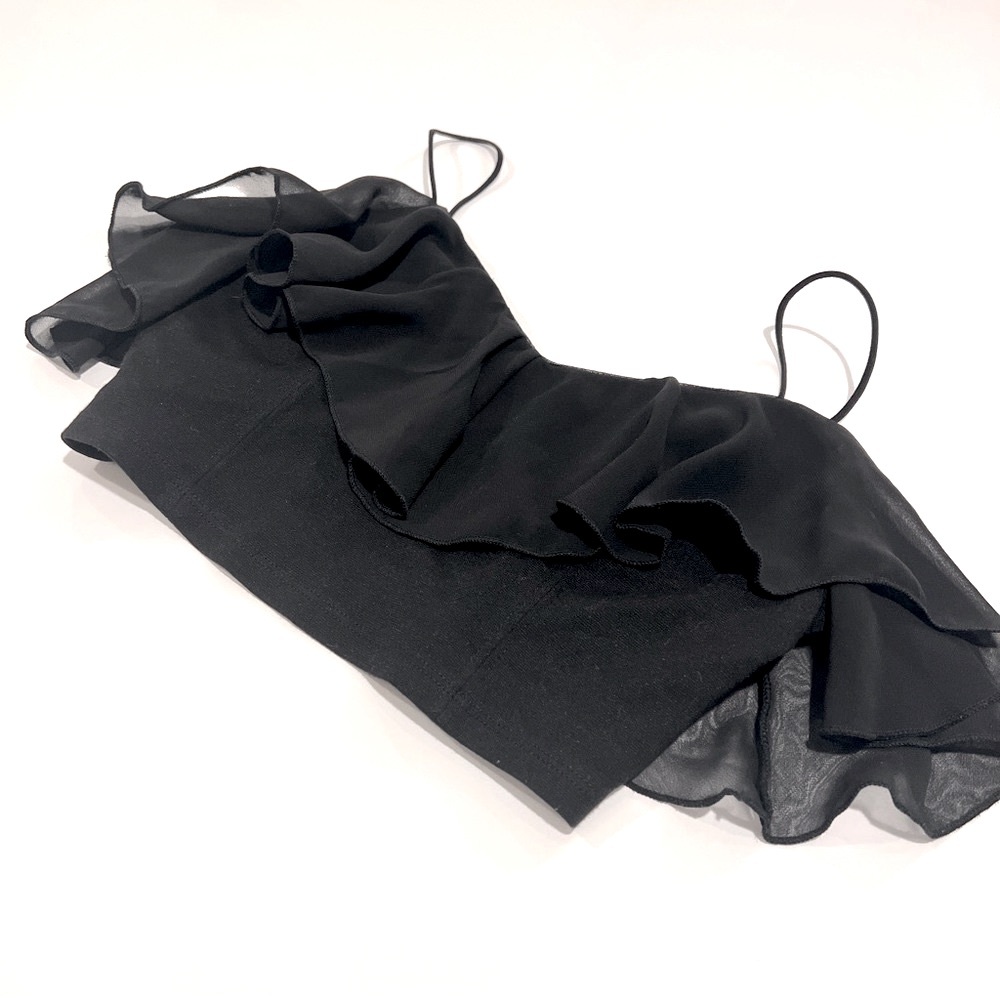 Kimchi Blue Ruffle Crop Top - Picture 2 of 3